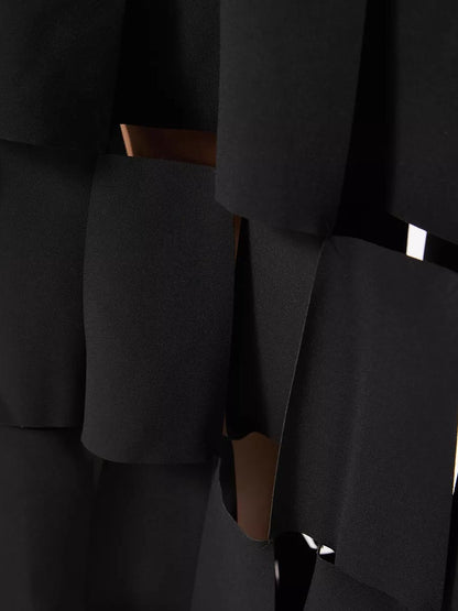 Rectangle Tassel Details High Waist Skirt