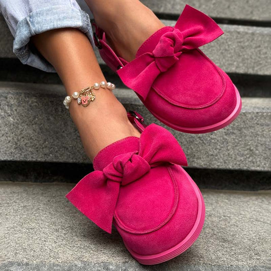 Bow-toe Flat Slippers Sandals