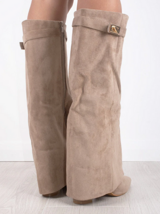 Solid Color High Boots