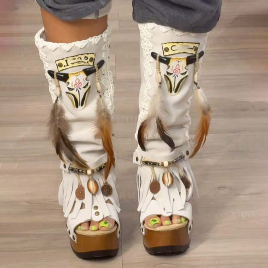 Handmade Platform Sandals Boots