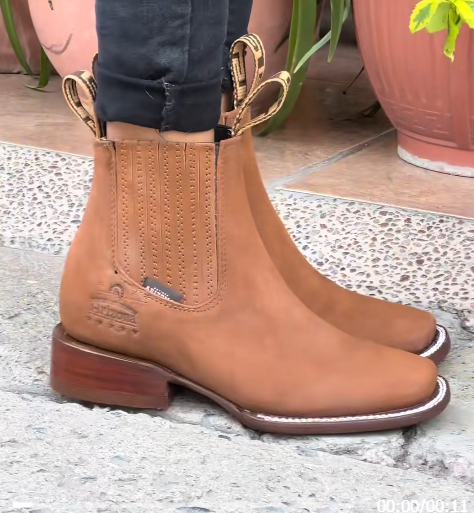 Chelsea Style Western Ankle Boots