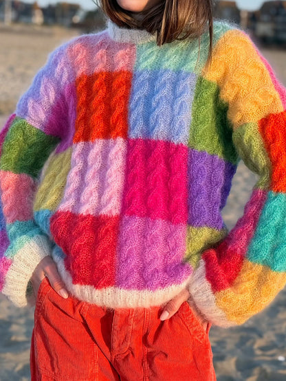 Hand Knitted Multicolor Sweater