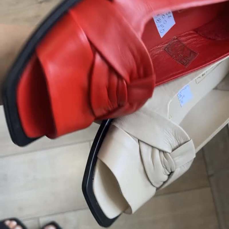 Square-toe Fishmouth Low-heel Single-layer Shoes