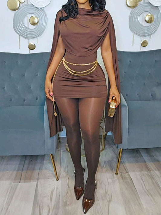 Swing Collar Sexy Sleeveless Dress