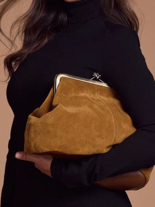 Women's Suede Detachable Shoulder Bag