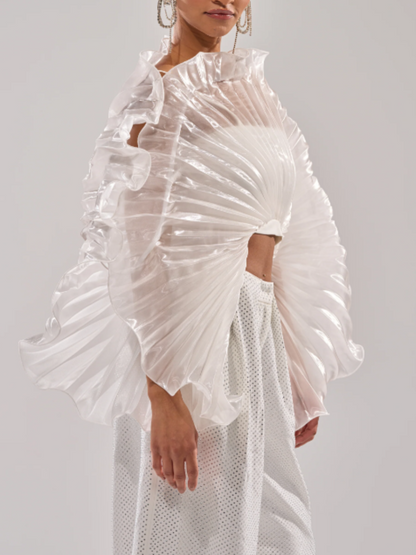 Scalloped Translucent Top