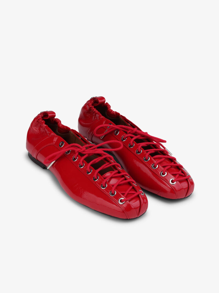 Lace-Up Ballet Flats