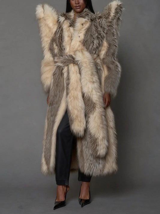 Faux Fur Long Coat