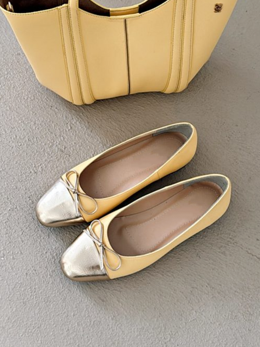 Ballet Bow Round-toe Ballet Shoes