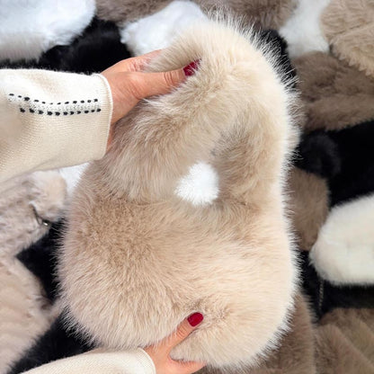 Simple Handbag Crossbody Bag Fluffy Bag