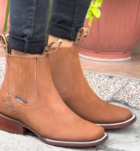 Chelsea Style Western Ankle Boots