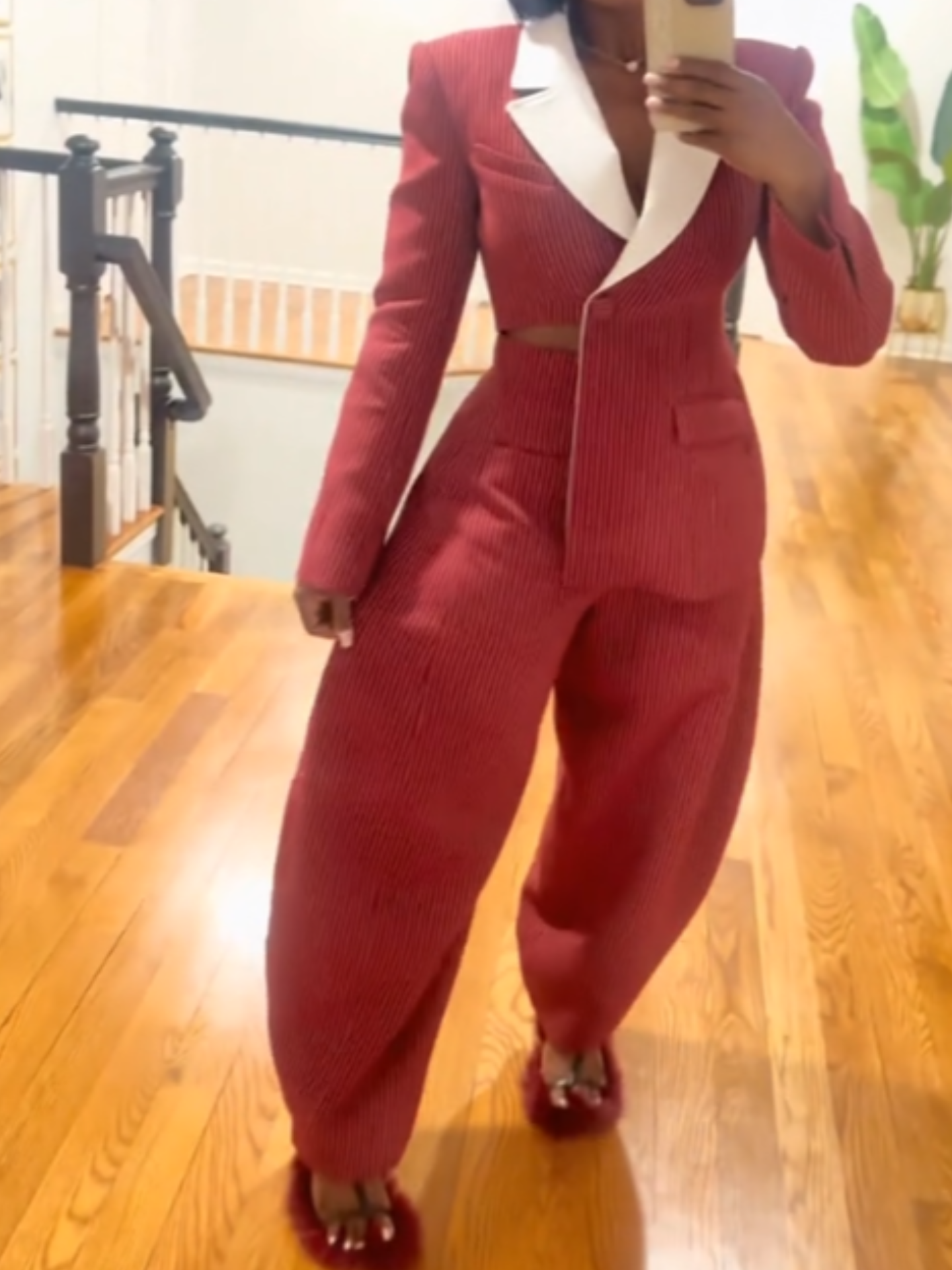 Pinstripe Poise - Women’s Suit Set