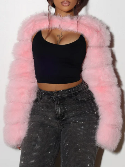 Short Faux Fur Jacket
