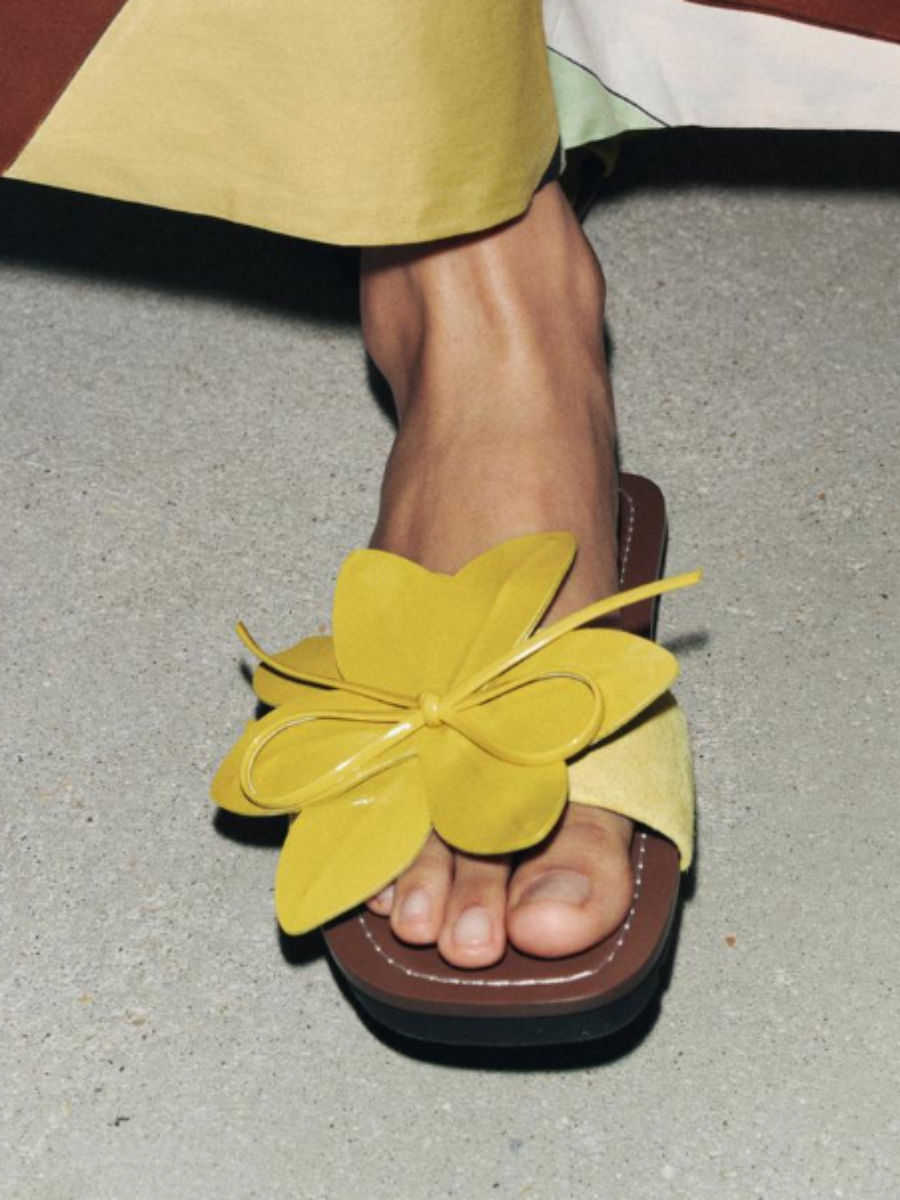 Floral Flat Sandals