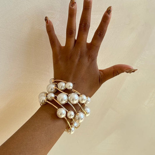 Crystal Pearl Blessing Bracelet