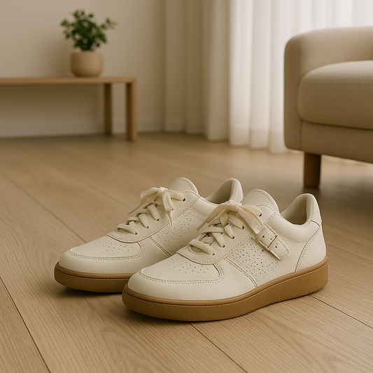 Perforated Lace - Up Sneakers