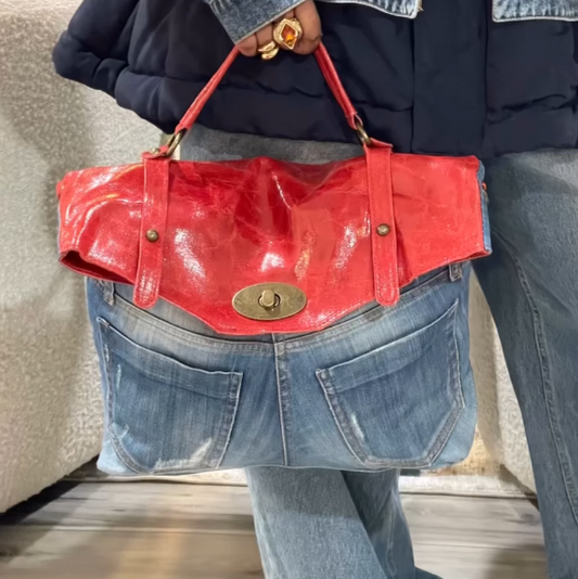 Luxe Denim Handbag