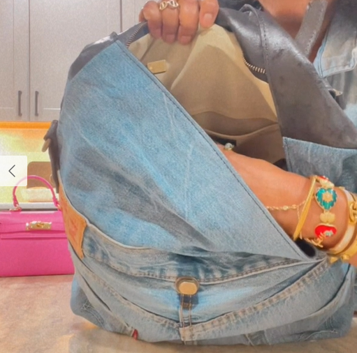 Luxe Denim Handbag