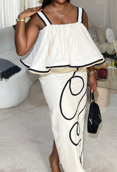 Chic Design Linen Dress