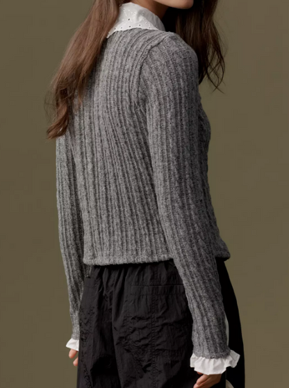 Collared Cardigan Sweater