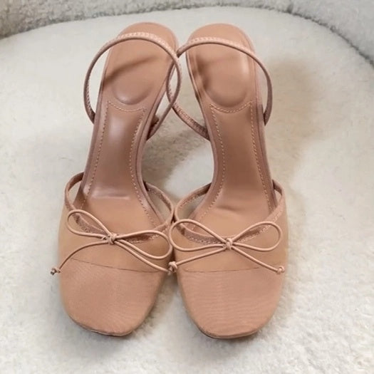 Embellished Kitten Heel Slingbacks