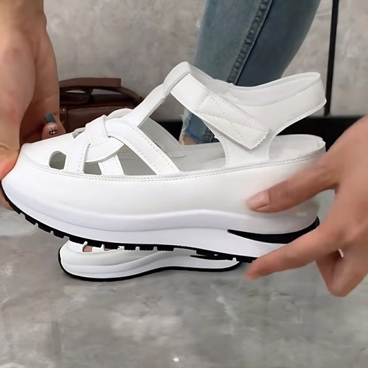 Stylish White Strappy Platform Footwear