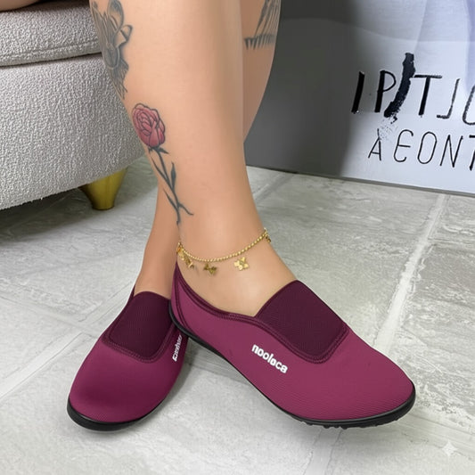 Burgundy Slip - On Comfort Shoes