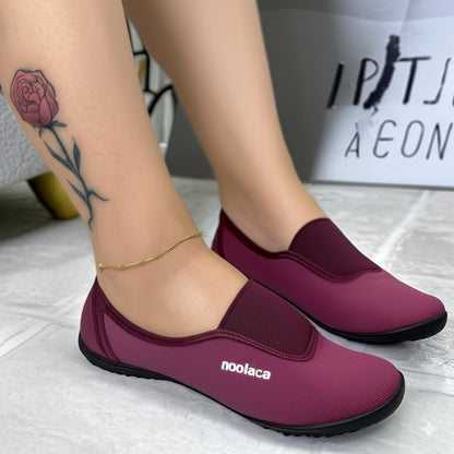 Burgundy Slip - On Comfort Shoes