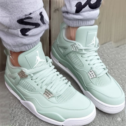Top Sneakers with Mesh Detailing
