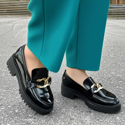 Patent Chunky Loafers