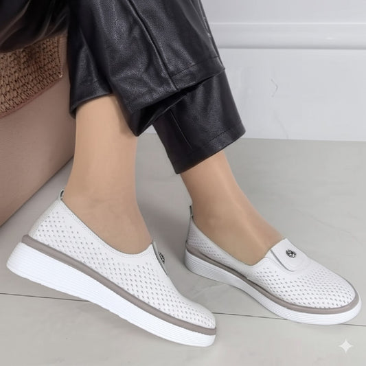 Perforated Slip - On Sneakers