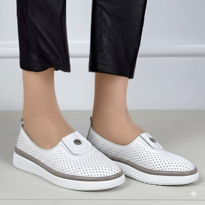 Perforated Slip - On Sneakers