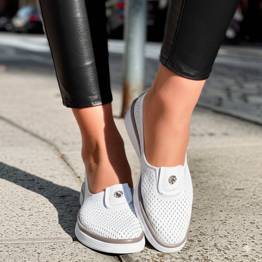 Perforated Slip - On Sneakers