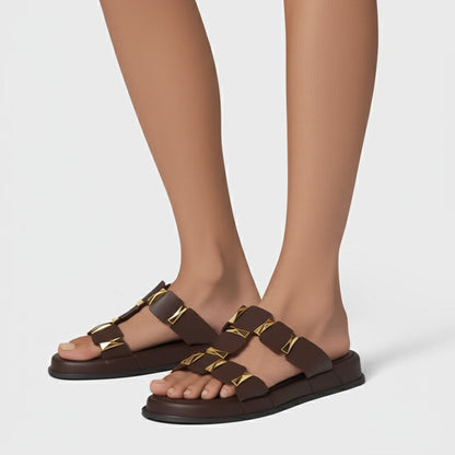 Contrast Flat Sandals