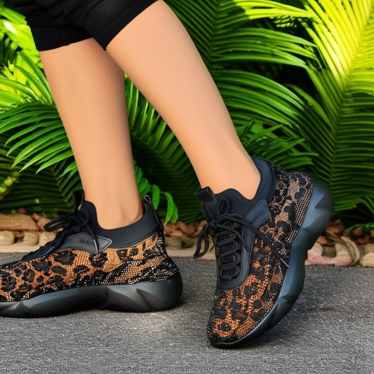 Mesh Lace - Up Sneakers