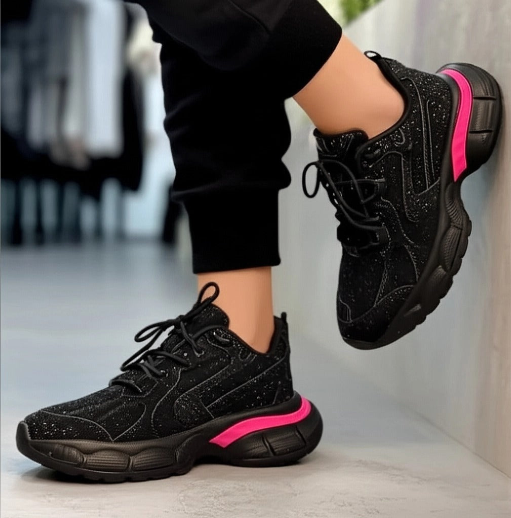 Trendy Chunky Lace - Up Sneakers