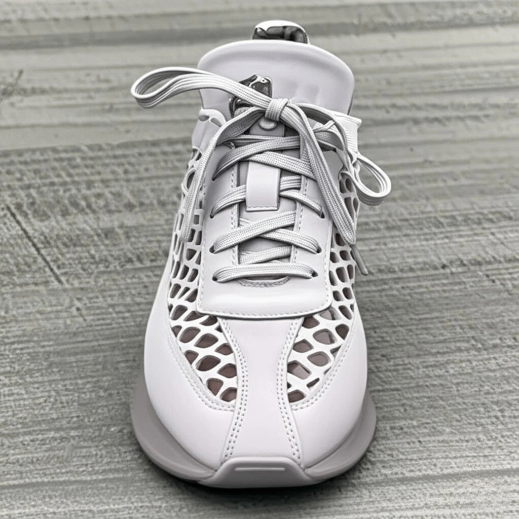 Breathable Mesh Lace - Up Sneakers