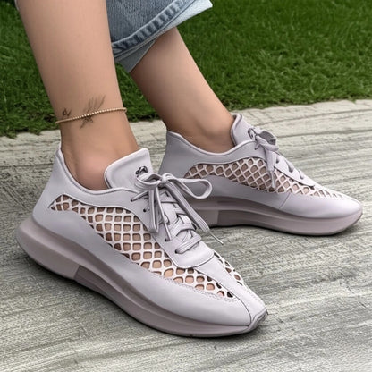 Breathable Mesh Lace - Up Sneakers
