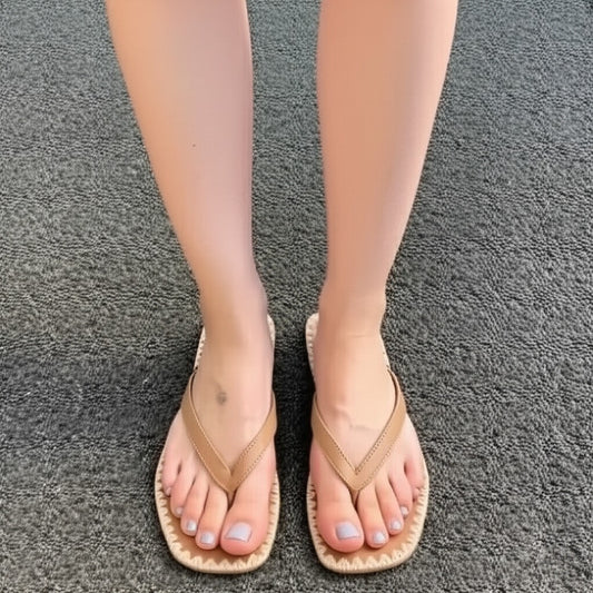 Heeled Flip Flop Sandals