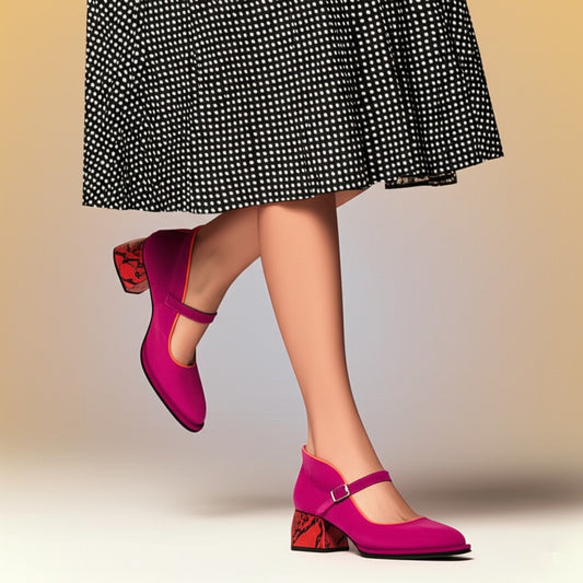 Mary Jane Block Heel Shoes