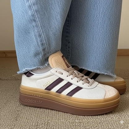 Retro - Inspired Striped Platform Sneakers