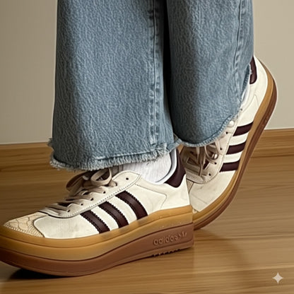 Retro - Inspired Striped Platform Sneakers