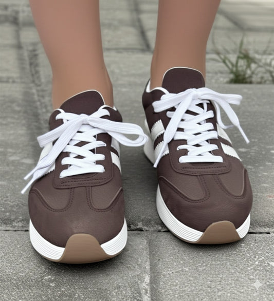 Striped Chunky Sole Sneakers