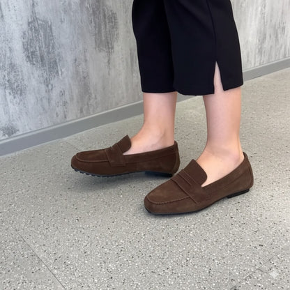 Classic Suede Slip - on Loafers