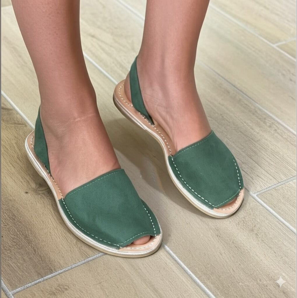 Flat Peep-Toe Sandals