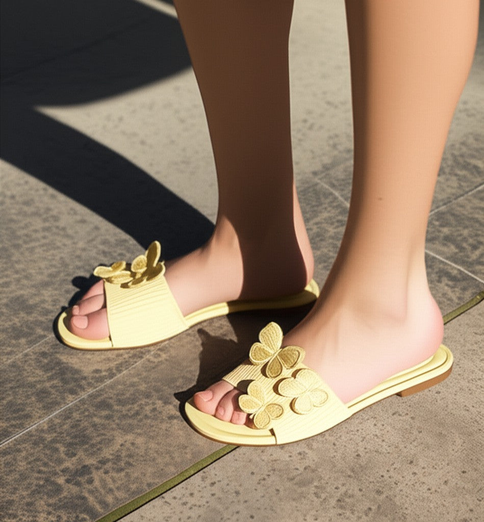 Butterfly Elements Flat Slippers