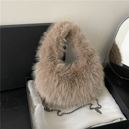 Simple Handbag Crossbody Bag Fluffy Bag