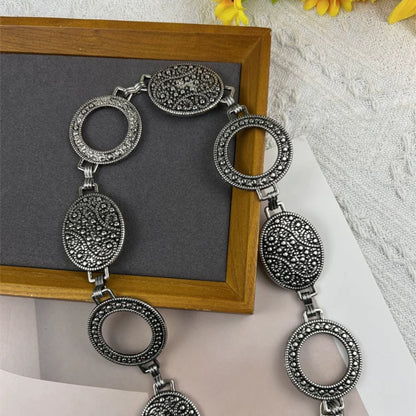 Ornate Circle - Link Metal Waist Belt