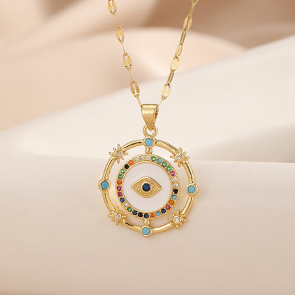 Evil Eye - Inspired Gemstone & Pearl Necklaces