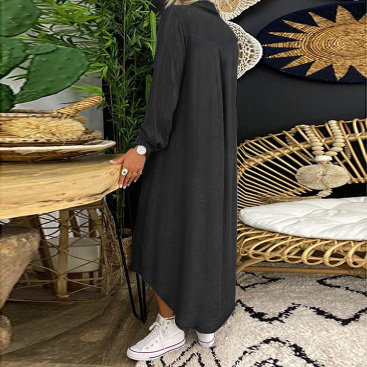 2025 Effortless Denim Dress – Casual & Chic